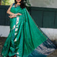 Green Beautiful Rich Pallu Saree With Dolly Butti