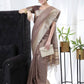 Brown Tissue Linnen Silk Saree With Fancy Zari Weaving Border