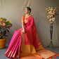 Rani Banarasi Beautiful Patola Sarees With Leheriya Gold Zari Weaves