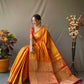 Yellow Banarasi Beautiful Patola Sarees With Leheriya Gold Zari Weaves