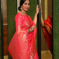 Pink Soft Banarasi Silk Tanchoi Saree With Zari Border