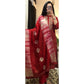 Cosy Red Bandhani Printed Kurti Set