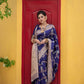 Blue Soft Banarasi Katan silk saree