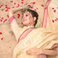 Cream Cotton Silk Saree With Gold Zari Woven Pattern