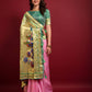 Pink Banarasi Soft Silk Paithani Saree With Fancy Meena