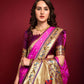 Rani Banarasi Soft Silk Paithani Saree With Fancy Meena