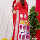 Red Beautiful Soft Pure Silk Paithani Saree
