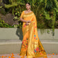 Yellow Paithani Pure Silk Handloom Saree With Pure Jari