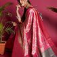 Pink Soft Kanjivaram Silk Saree