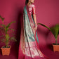 Teal Soft Kanjivaram Silk Saree