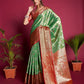 Green Soft Kanjivaram Silk Saree