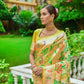 Yellow Banarasi Soft Silk Paithani Saree