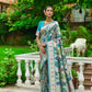 Blue Banarasi Soft Silk Paithani Saree