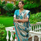 Blue Banarasi Soft Silk Paithani Saree
