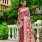 Pink Banarasi Soft Silk Paithani Saree