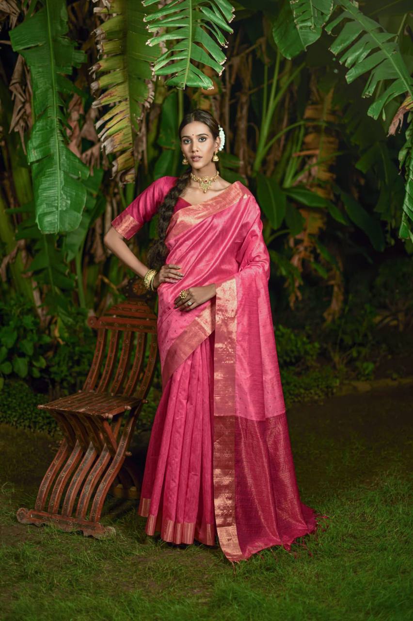 Rani Bhagalpuri Silk Saree