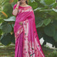 Rani Banarasi Soft Silk Paithani Saree With Fancy Meena Weaves