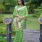 Green Soft Organza Silk Saree With All Over Zari Weaving