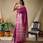 Rani Silk Saree With Rich Pallu