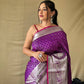 Lavender Silk Saree With Rich Pallu