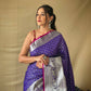 Purple Silk Saree With Rich Pallu