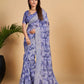 Blue Soft Linen Cotton Saree