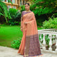 Peach Premium Chanderi Silk Saree