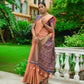 Peach Premium Chanderi Silk Saree