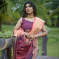 Pink Premium Chanderi Silk Saree With Unique Meena Weaves